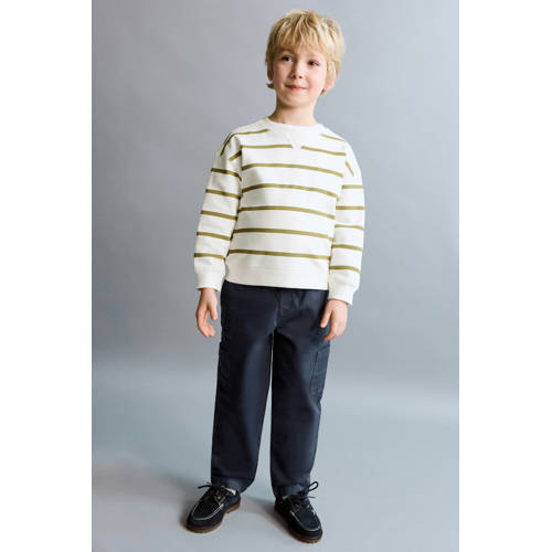Mango Kids casual broek Blauw Jongens Stretchkatoen Effen - maat 116 afbeelding
