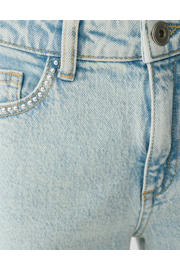 thumbnail: Shoeby high waist wide leg jeans light blue denim