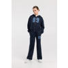 America Today sweatvest donkerblauw