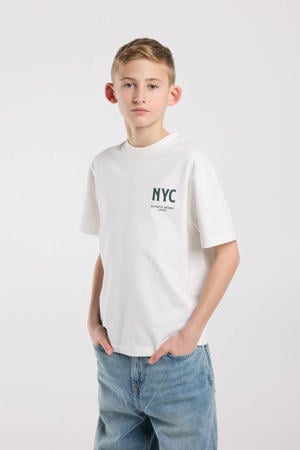 T-shirt met backprint wit