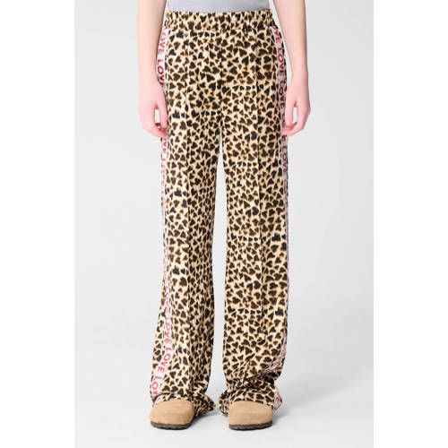 Shoeby casual broek met panterprint multi Meisjes Polyester Panterprint - maat 110/116 afbeelding