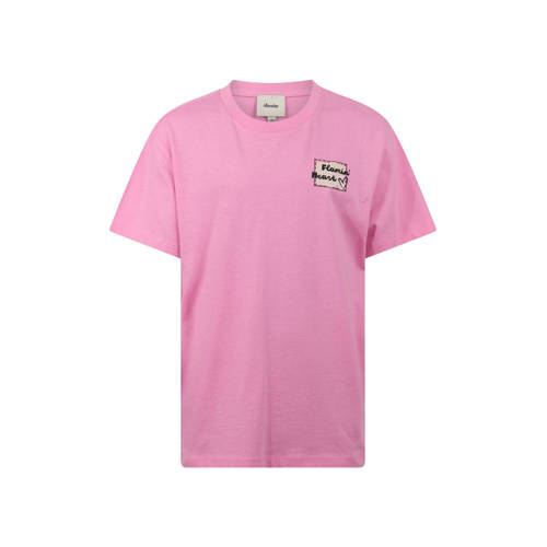 Shoeby T-shirt met backprint roze Meisjes Katoen Ronde hals Backprint - maat 122/128 afbeelding