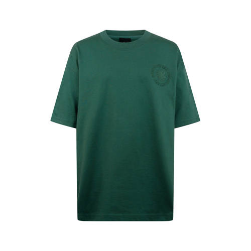 Shoeby T-shirt donkergroen Jongens Katoen Ronde hals Effen - maat 122/128 afbeelding
