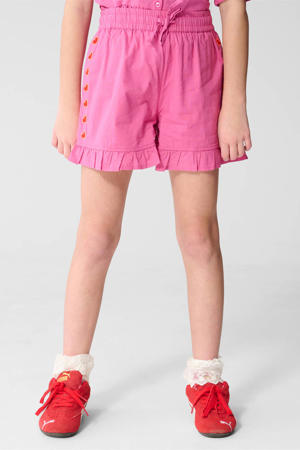 casual short met hartjes roze