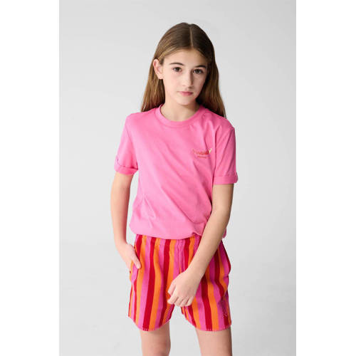 Shoeby T-shirt met backprint roze Meisjes Katoen Ronde hals Backprint - maat 122/128 afbeelding