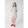 Shoeby T-shirt met hartjes lichtgrijs