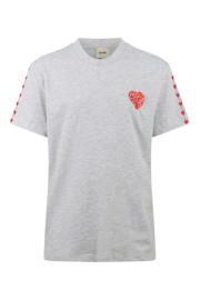 thumbnail: Shoeby T-shirt met hartjes lichtgrijs