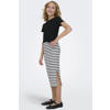 KIDS ONLY GIRL gestreepte plissé rok zwart