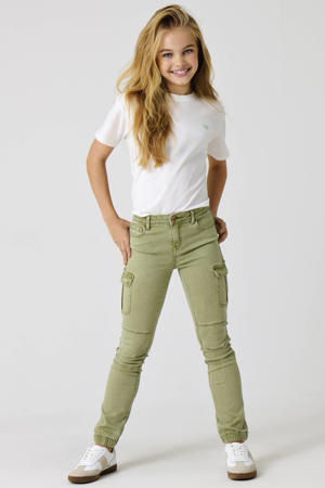 slim fit jeans olijfgroen
