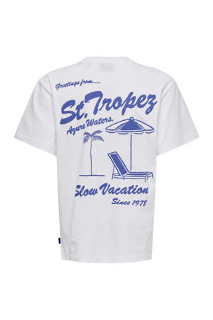 T-shirt met backprint wit