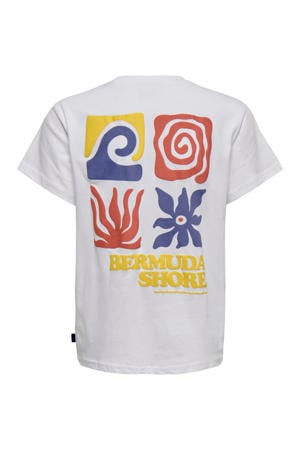T-shirt met backprint wit