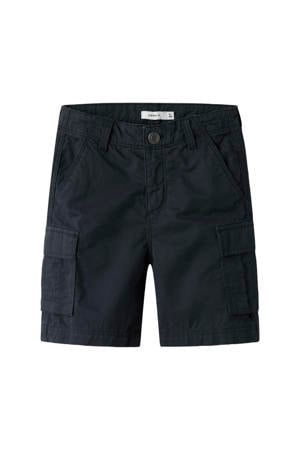 straight cargo short donkerblauw