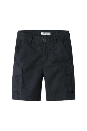 straight cargo short donkerblauw