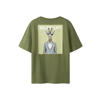 NAME IT KIDS T-shirt met backprint groen