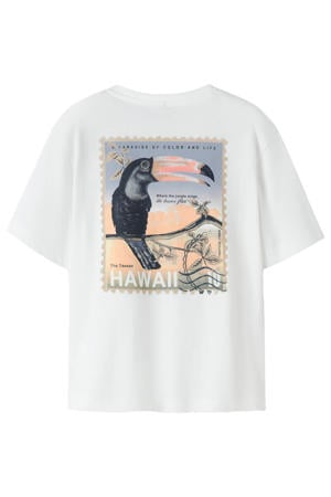T-shirt met backprint wit