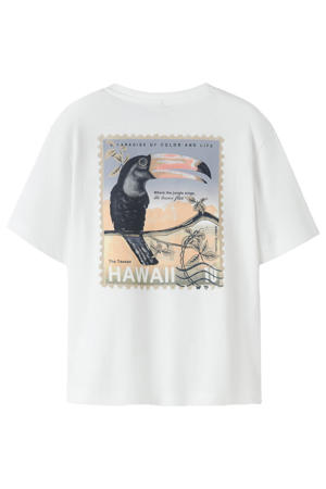T-shirt met backprint wit