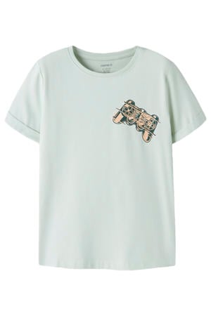 T-shirt zachtblauw
