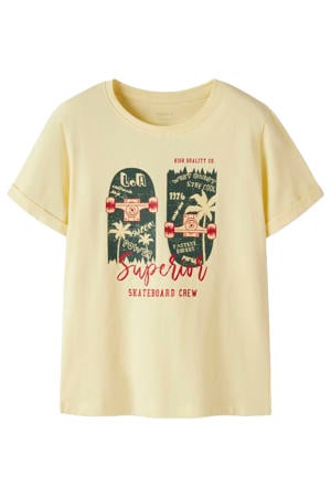 T-shirt lichtgeel