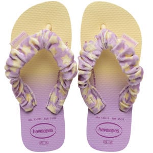 teenslippers lila/geel
