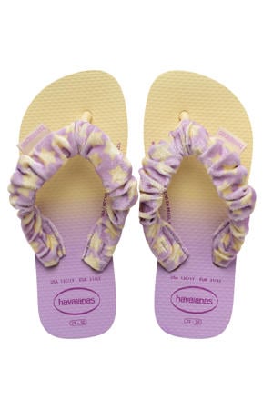teenslippers lila/geel