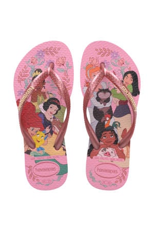 Kids Slim Princess teenslippers roze
