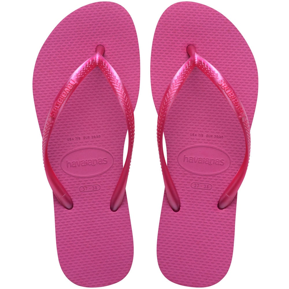 Roze meisjes Havaianas teenslippers van 100% rubber