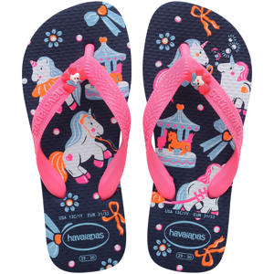 teenslippers roze/donkerblauw