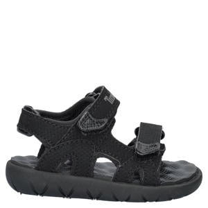 imitatieleren sandalen zwart