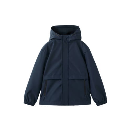 Mango Kids tussenjas donkerblauw Jongens Polyester Capuchon Effen - maat 140 afbeelding