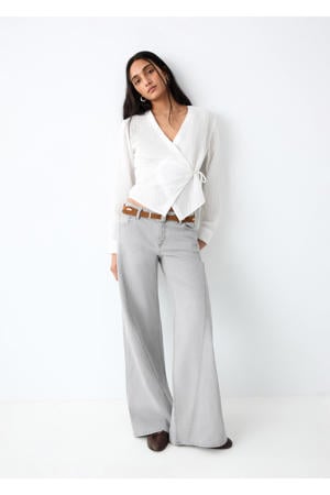 wide leg jeans grey denim