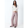 MANGO TEEN low waist wide leg jeans roze