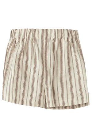 gestreepte skort ecru
