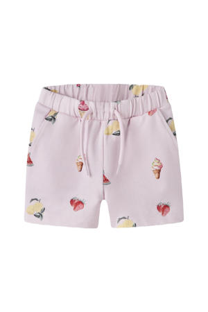 regular waist sweatshort roze