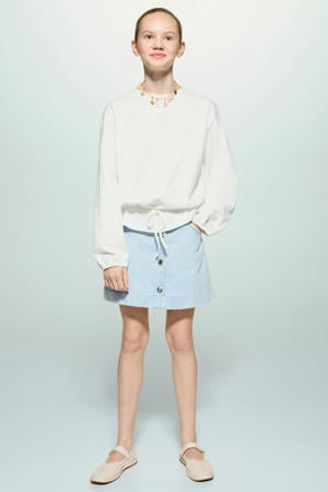 denim spijkerrok light blue denim