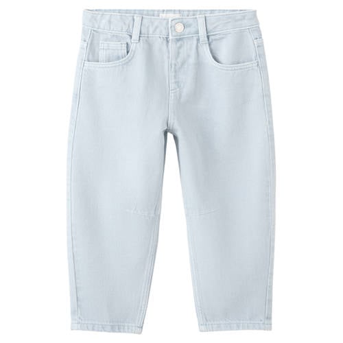 Mango Kids barrel jeans light blue denim Blauw Effen - maat 110 afbeelding