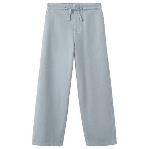 Mango Kids casual broek grijs Meisjes Lyocell Effen - maat 164 afbeelding