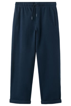 straight casual broek donkerblauw