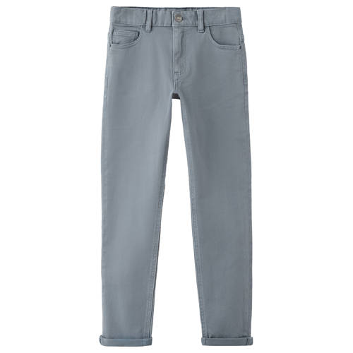 Mango Kids casual broek Blauw Meisjes Stretchkatoen Effen - maat 152 afbeelding