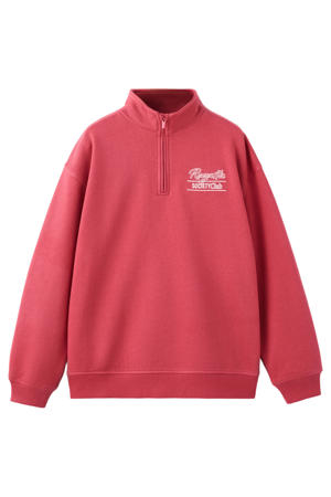 schipperstrui met backprint rood