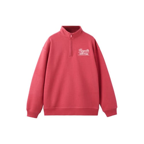 Mango Kids schipperstrui met backprint rood Sweater Backprint - maat 152 afbeelding
