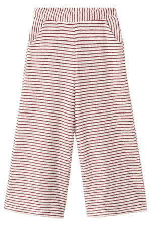 gestreepte casual broek rood gebreid