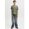 JACK & JONES JUNIOR T-shirt met backprint groen