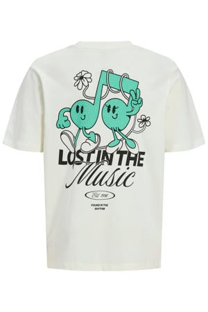 T-shirt met backprint wit