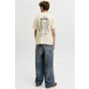 JACK & JONES JUNIOR T-shirt met backprint ecru