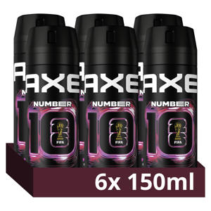 Number 10 FIFA Limited Edition deodorant bodyspray - 6 x 150 ml