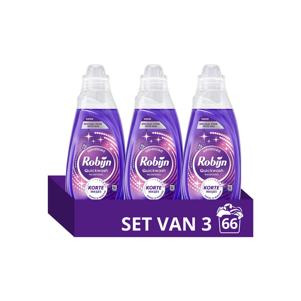 Robijn Advanced Quickwash Optimum White vloeibaar wasmiddel - 66 wasbeurten