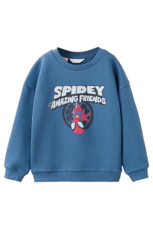 Spider-Man sweater blauw