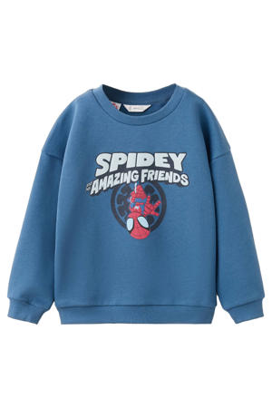Spider-Man sweater blauw