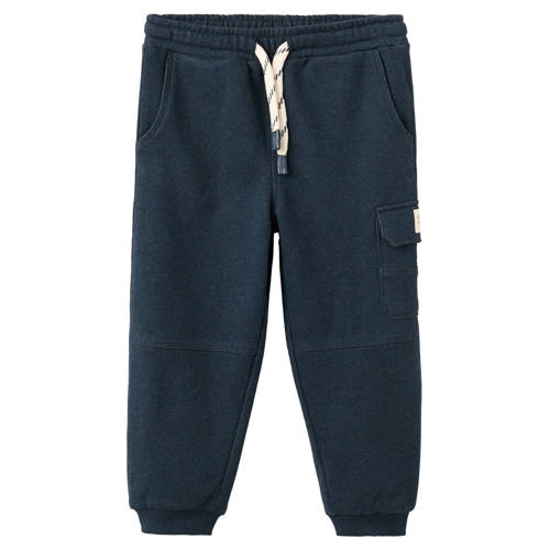 Mango Kids casual broek donkerblauw Jongens Sweat Effen - maat 110 afbeelding