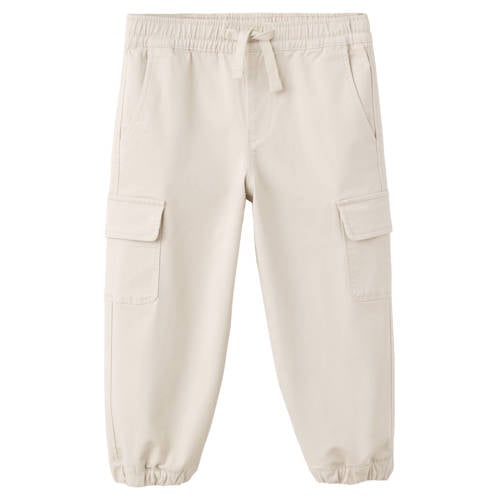 Mango Kids casual broek beige Jongens Stretchkatoen Effen - maat 116 afbeelding